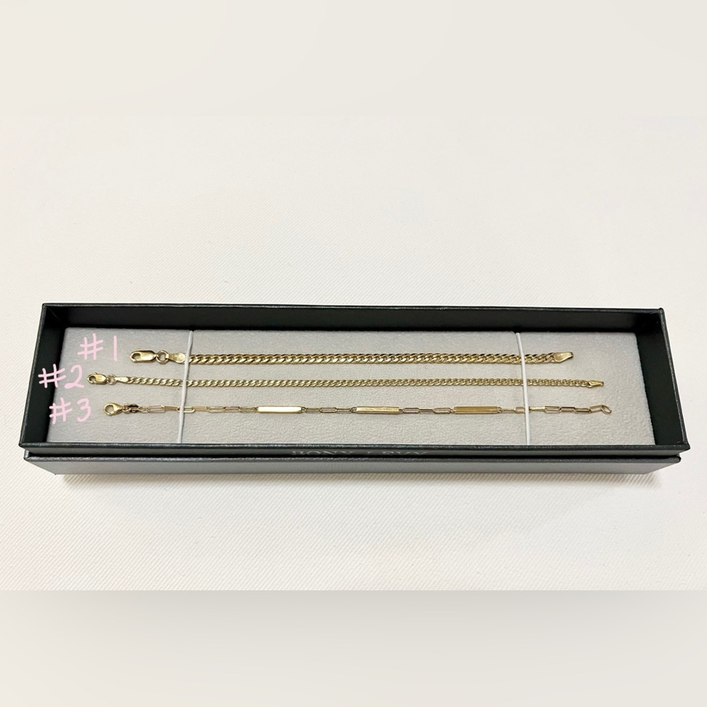 ITEM #1 Genuine 10K Gold Chain Bracelet